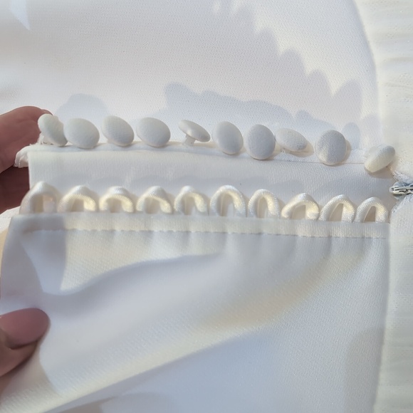 Wedding 2 piece Set ANNET corset Dress + Removable Bolero Size 2 Floor sample - Picture 7 of 8